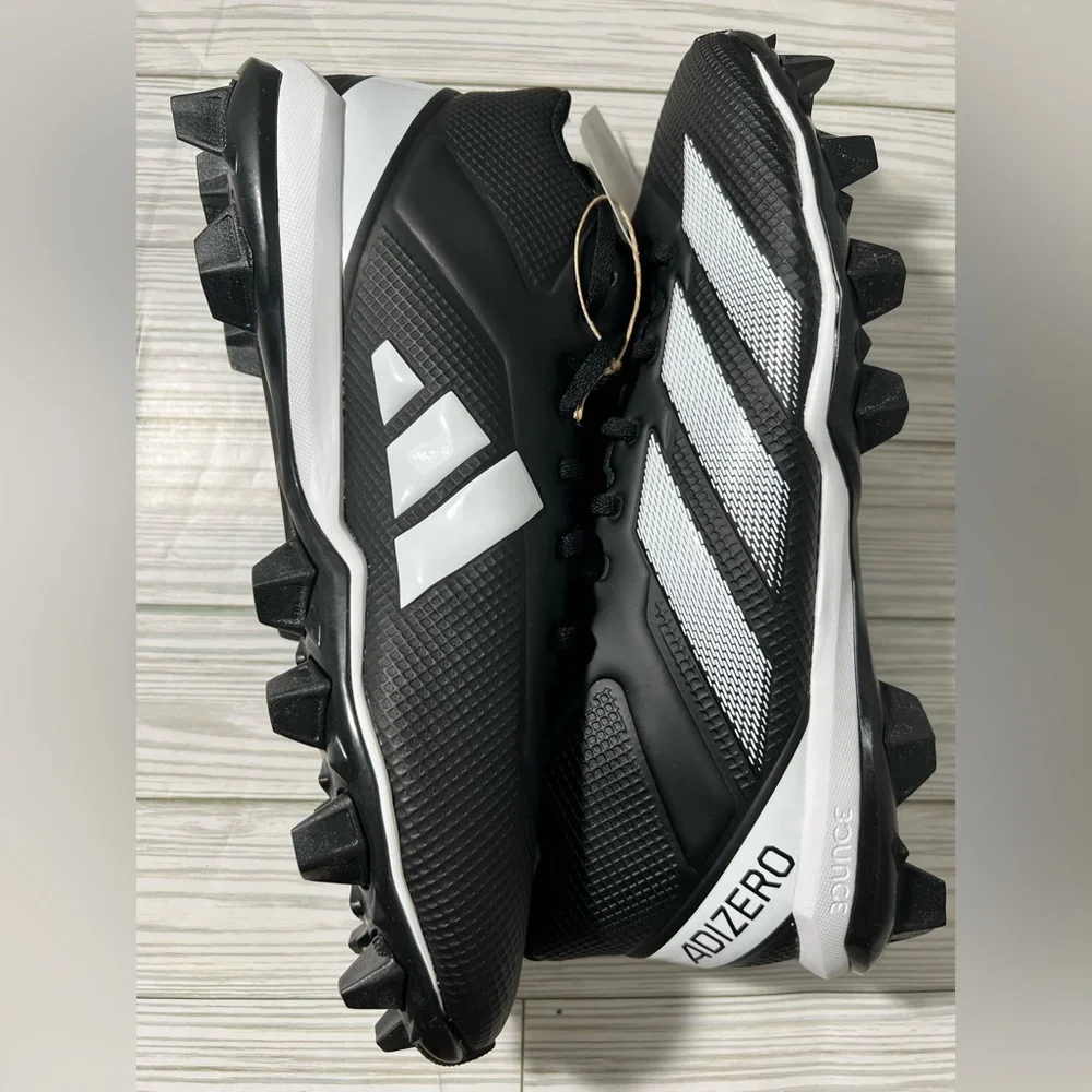 Adidas‎ Adizero impact .2 molded rubber men’s football cleats IF5102 black 11.5